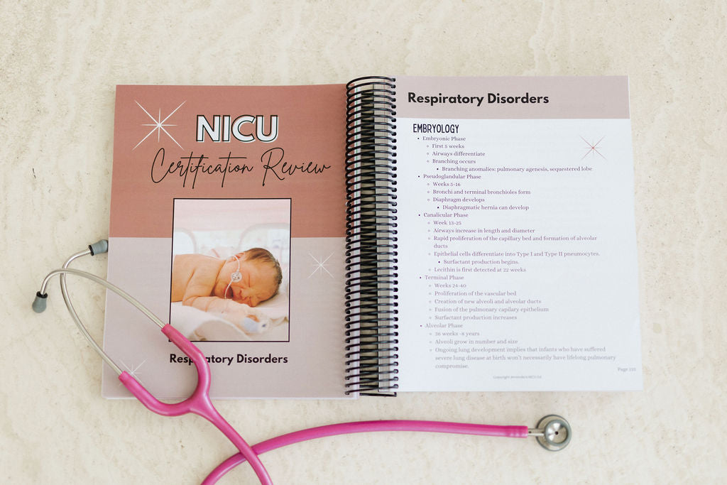 NICU Review Book (Large Size 8x11.5")