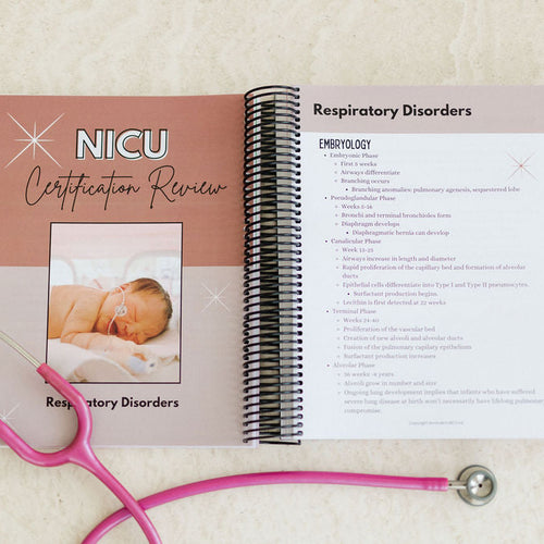 NICU Review Book (Large Size 8x11.5")
